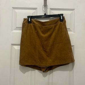 Olivia Grey Suede Skort